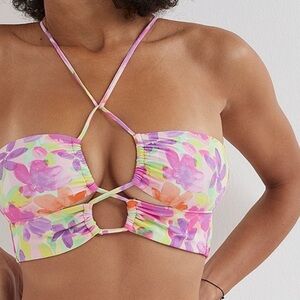 For Love and Lemons Cydney Bandeau Swim Top Large